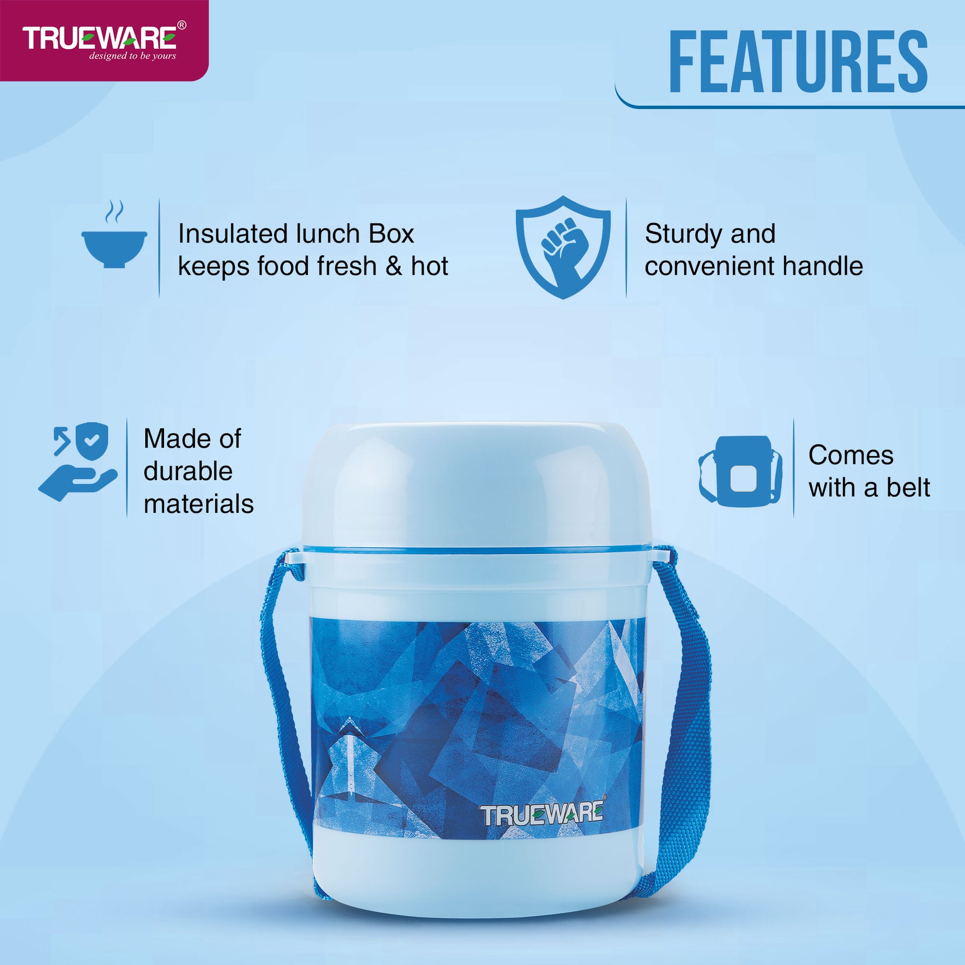 OFFICE 3 PLUS LUNCH BOX SS Container