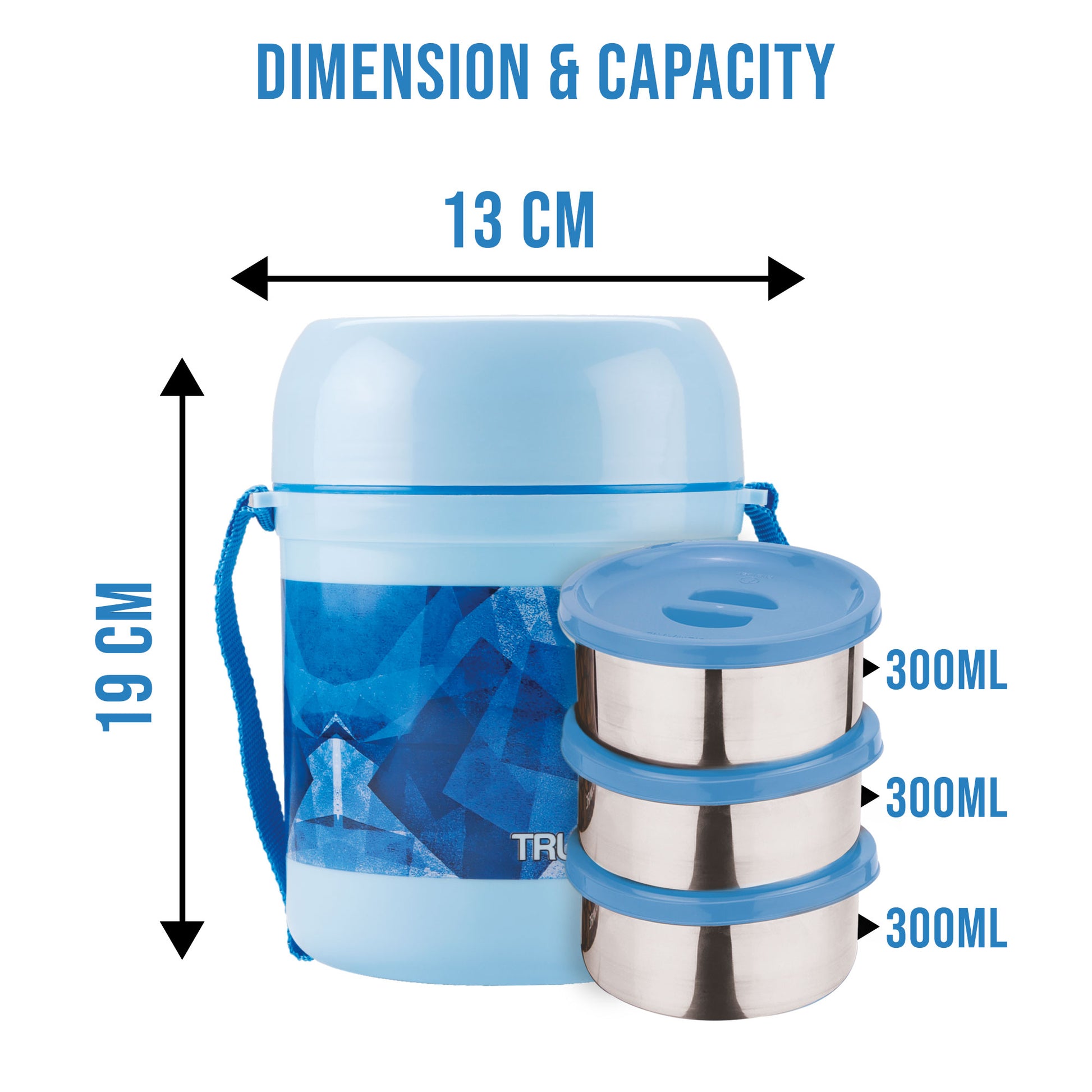 OFFICE 3 PLUS LUNCH BOX SS Container