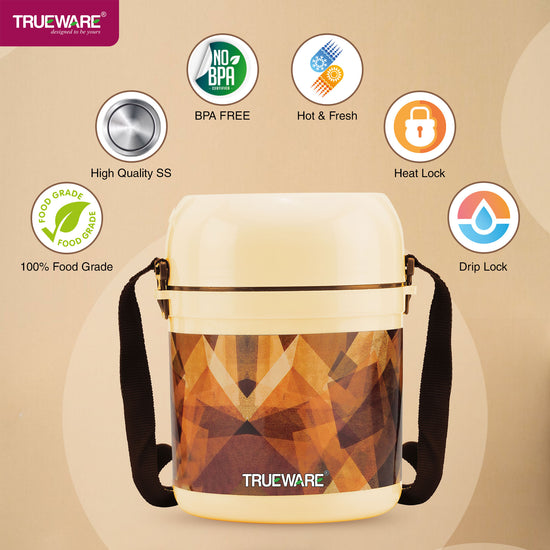 OFFICE 3 PLUS LUNCH BOX SS Container