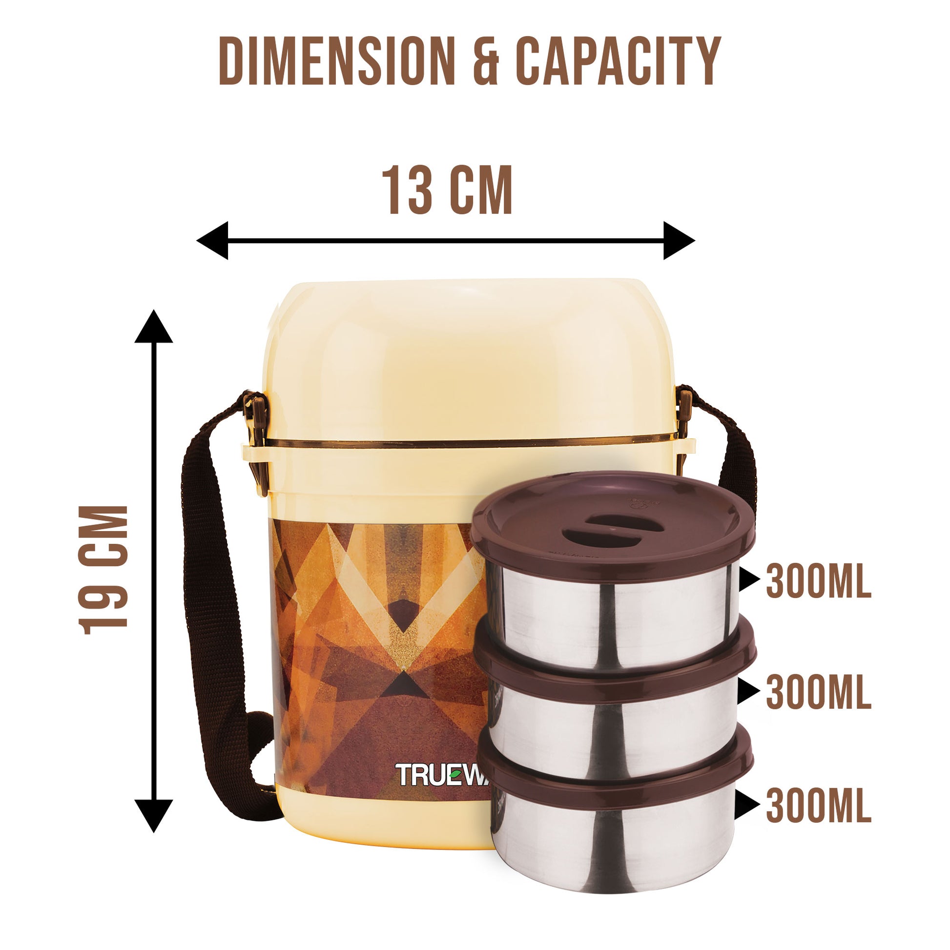 OFFICE 3 PLUS LUNCH BOX SS Container
