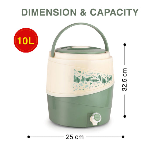 Trueware Ice Berg Insulated Water Jug 11Ltr_WCL-P-006-Green