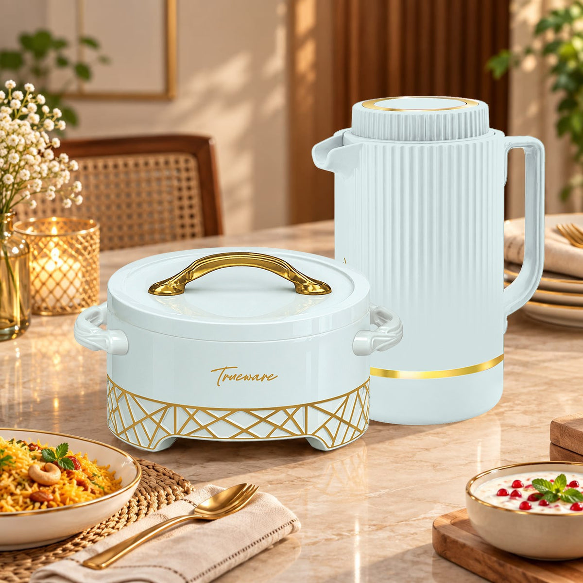 Trueware Signature Gift Set I Casserole & Flask Set