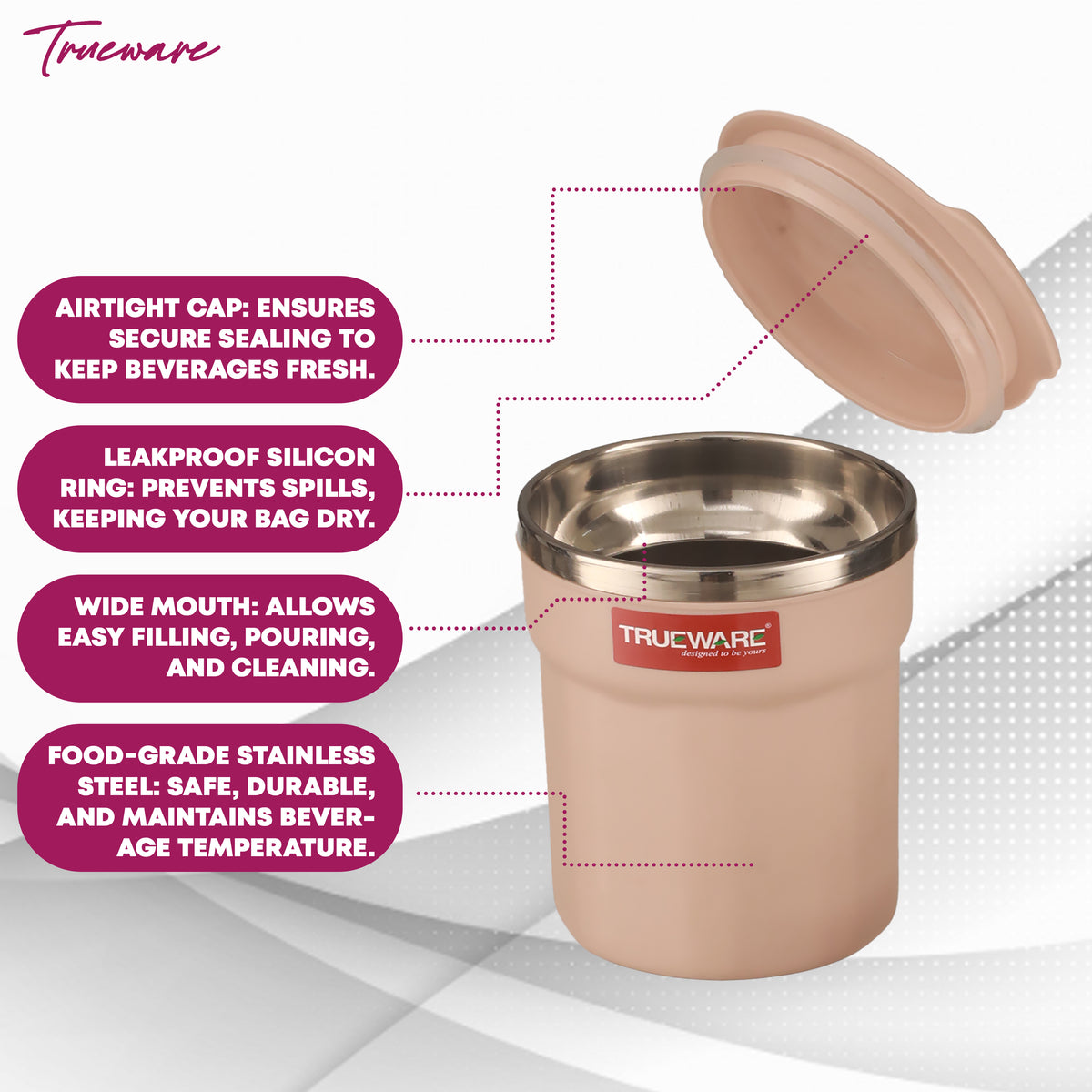 Trueware Ace Sipper Insulated Mug | 300 ml