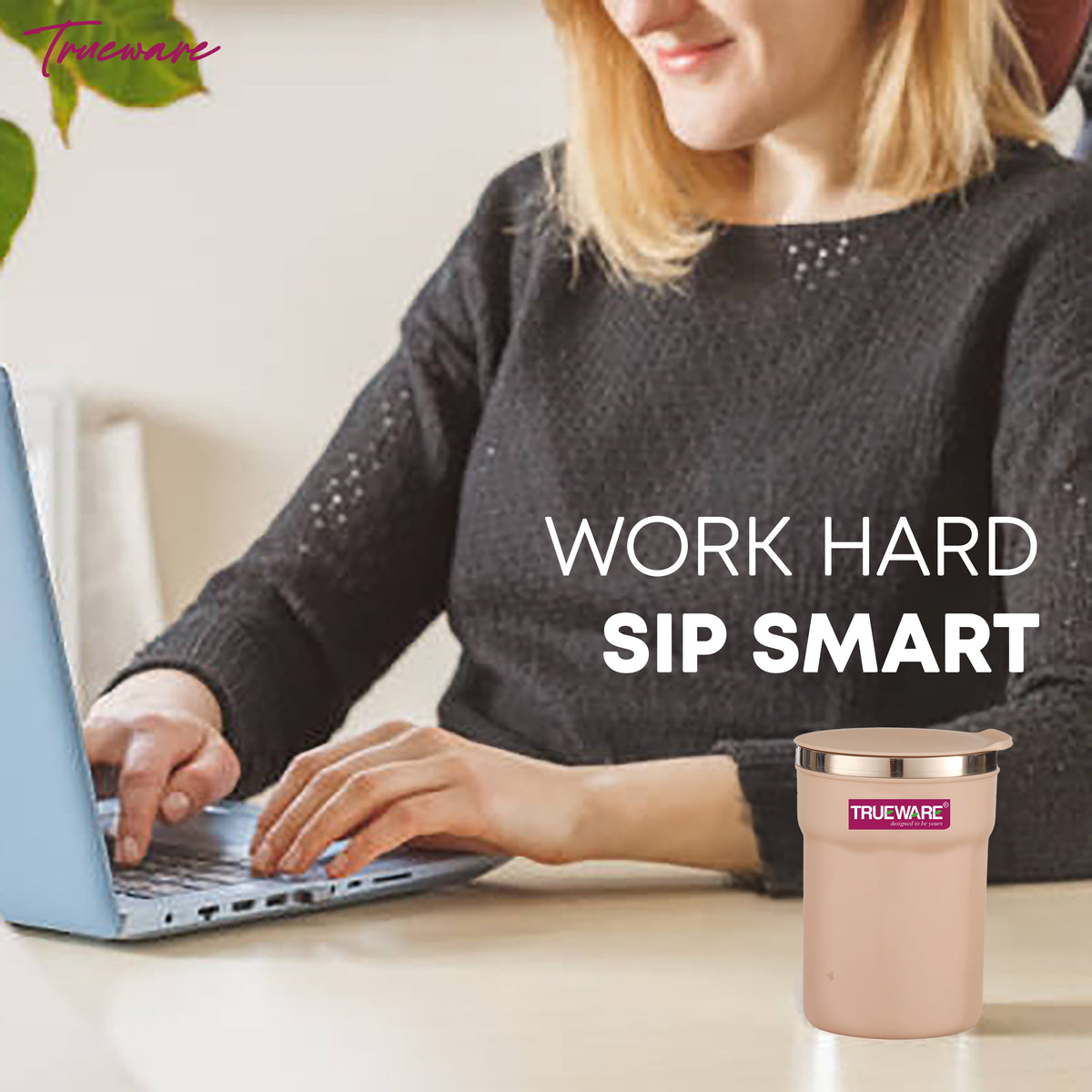 Trueware Ace Sipper Insulated Mug | 300 ml