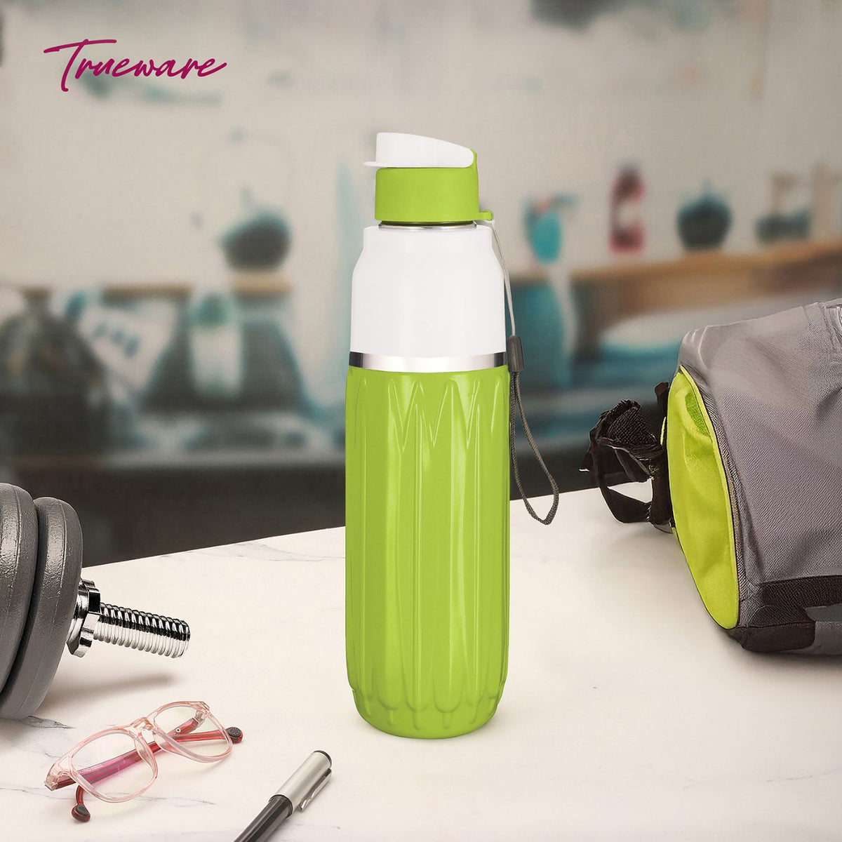 Trueware Aqua Benz Inner Stainless Steel Water Bottle | 600 ml