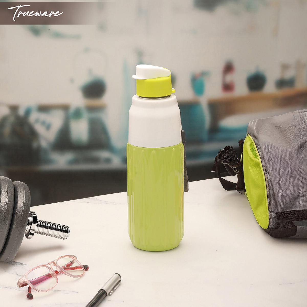 Trueware Aqua Benz Inner Stainless Steel Water Bottle | 600 ml