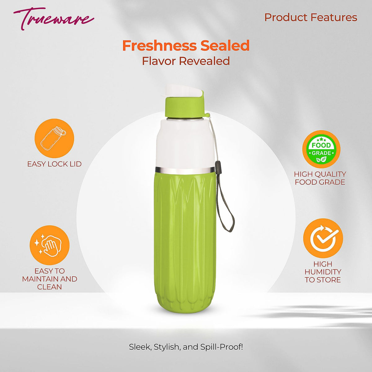 Trueware Aqua Benz Inner Stainless Steel Water Bottle | 600 ml