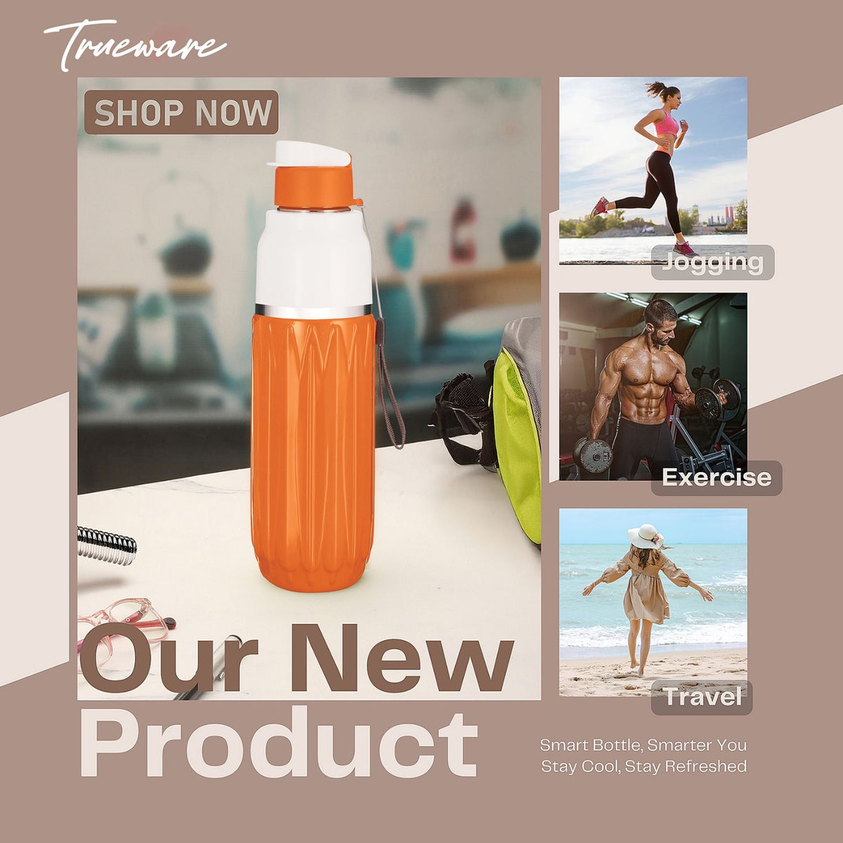 Aqua Benz Inner Stainless Steel Water Bottle | 600 ml
