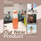 Aqua Benz Inner Stainless Steel Water Bottle | 600 ml