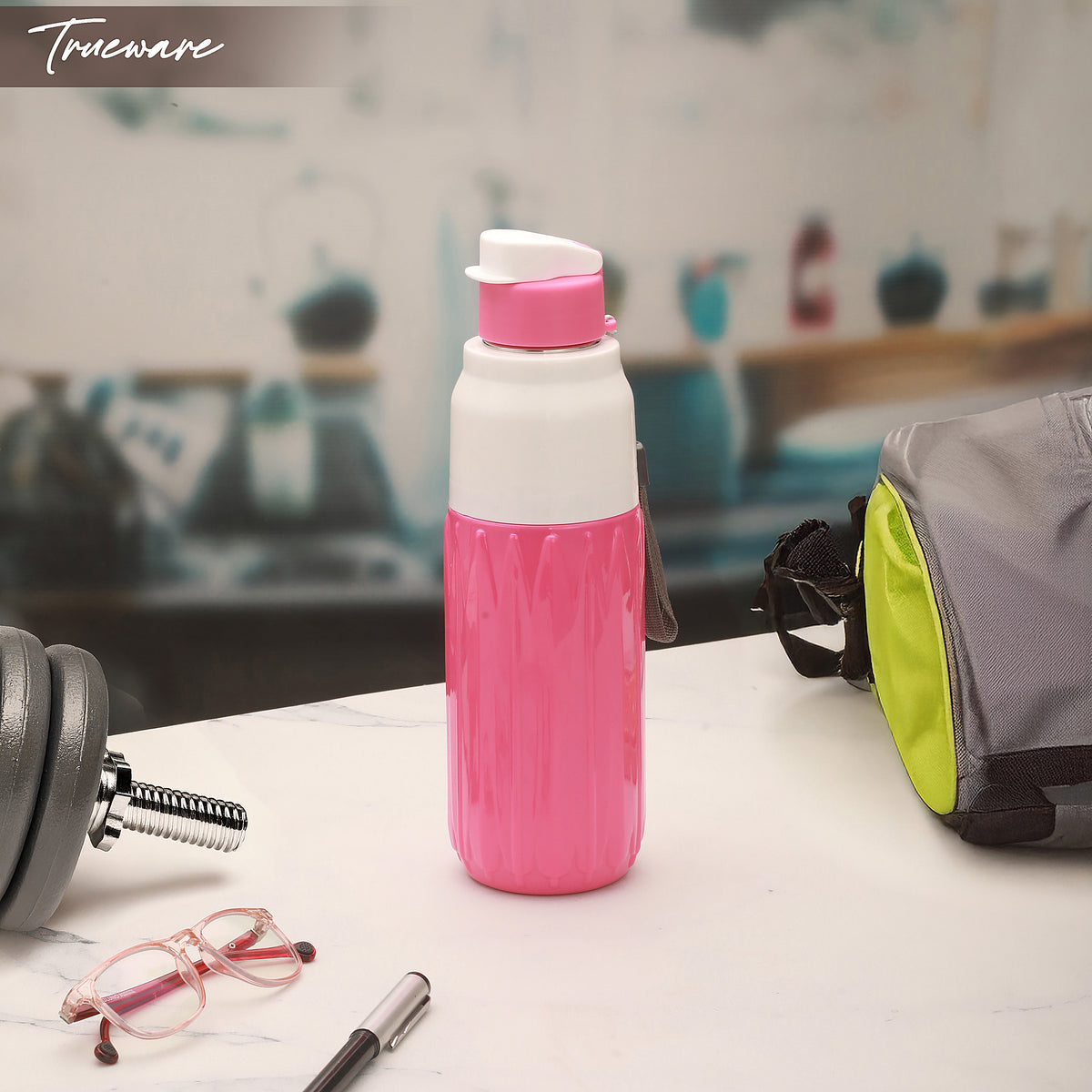 Trueware Aqua Benz Inner Stainless Steel Water Bottle | 600 ml