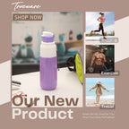 Trueware Aqua Benz Inner Stainless Steel Water Bottle | 600 ml