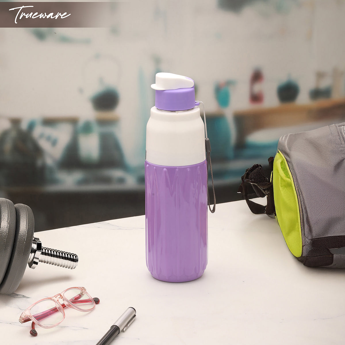 Trueware Aqua Benz Inner Stainless Steel Water Bottle | 600 ml