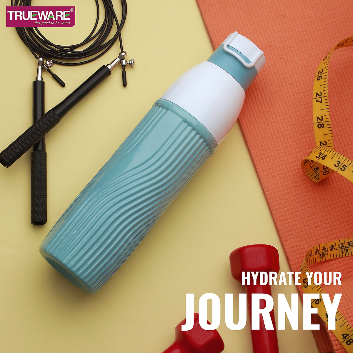 Trueware Aqua Bliss Insulated Water Bottle | 590 ml