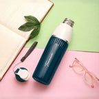Trueware Aqua Snow Inner Stainless Steel Water Bottle | 600 ml