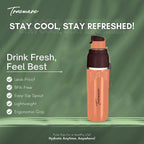 Trueware Aqua Snow Inner Stainless Steel Water Bottle | 600 ml