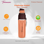 Trueware Aqua Snow Inner Stainless Steel Water Bottle | 600 ml