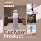 Aqua Snow Inner Stainless Steel Water Bottle | 600 ml