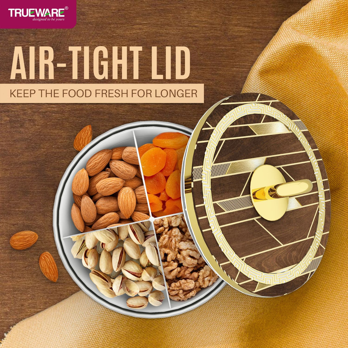 Trueware Rome Luxury Candy Set | Premium Dry Fruit & Sweet Serving Set