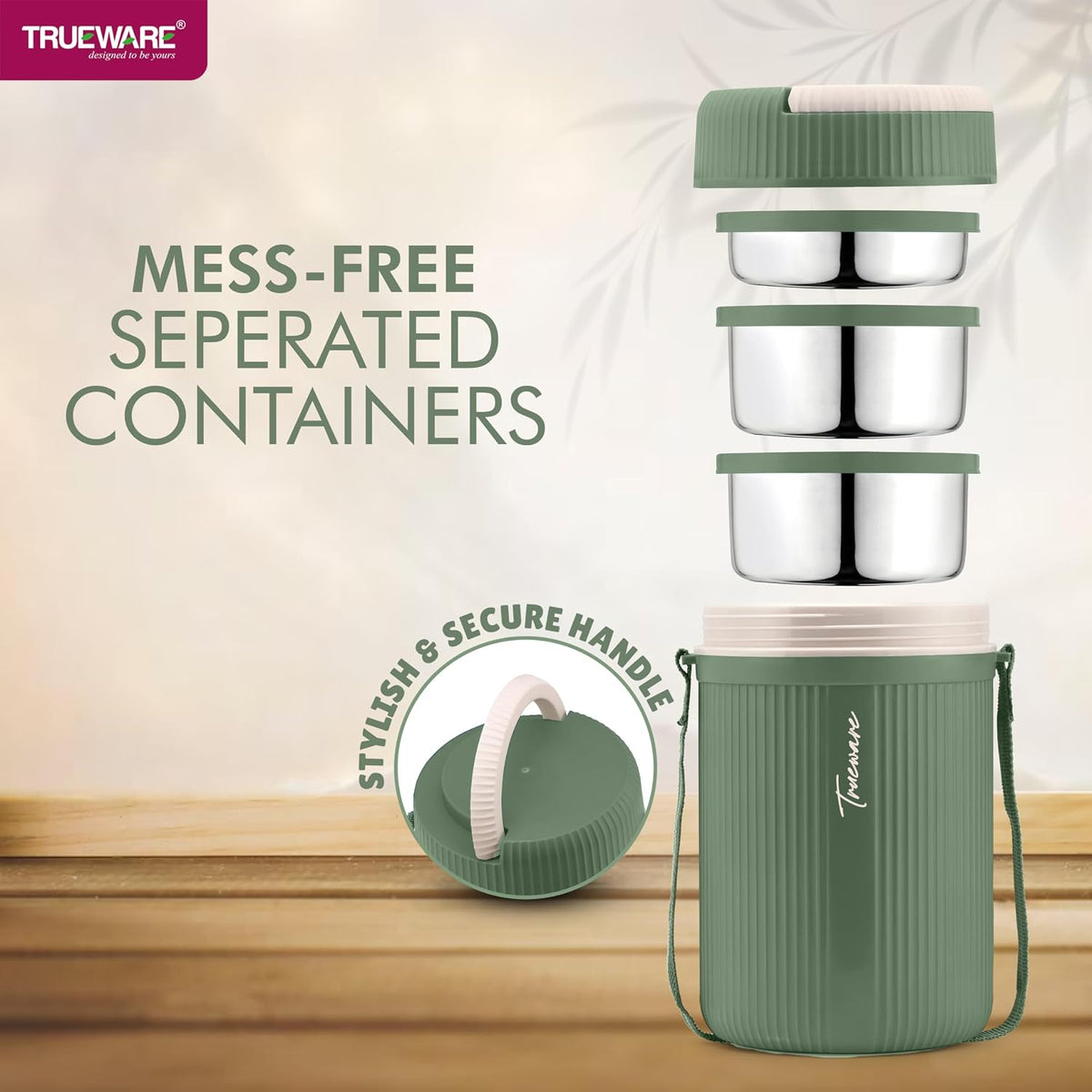 Trueware Grub 2 Lunch Box |3 Containers