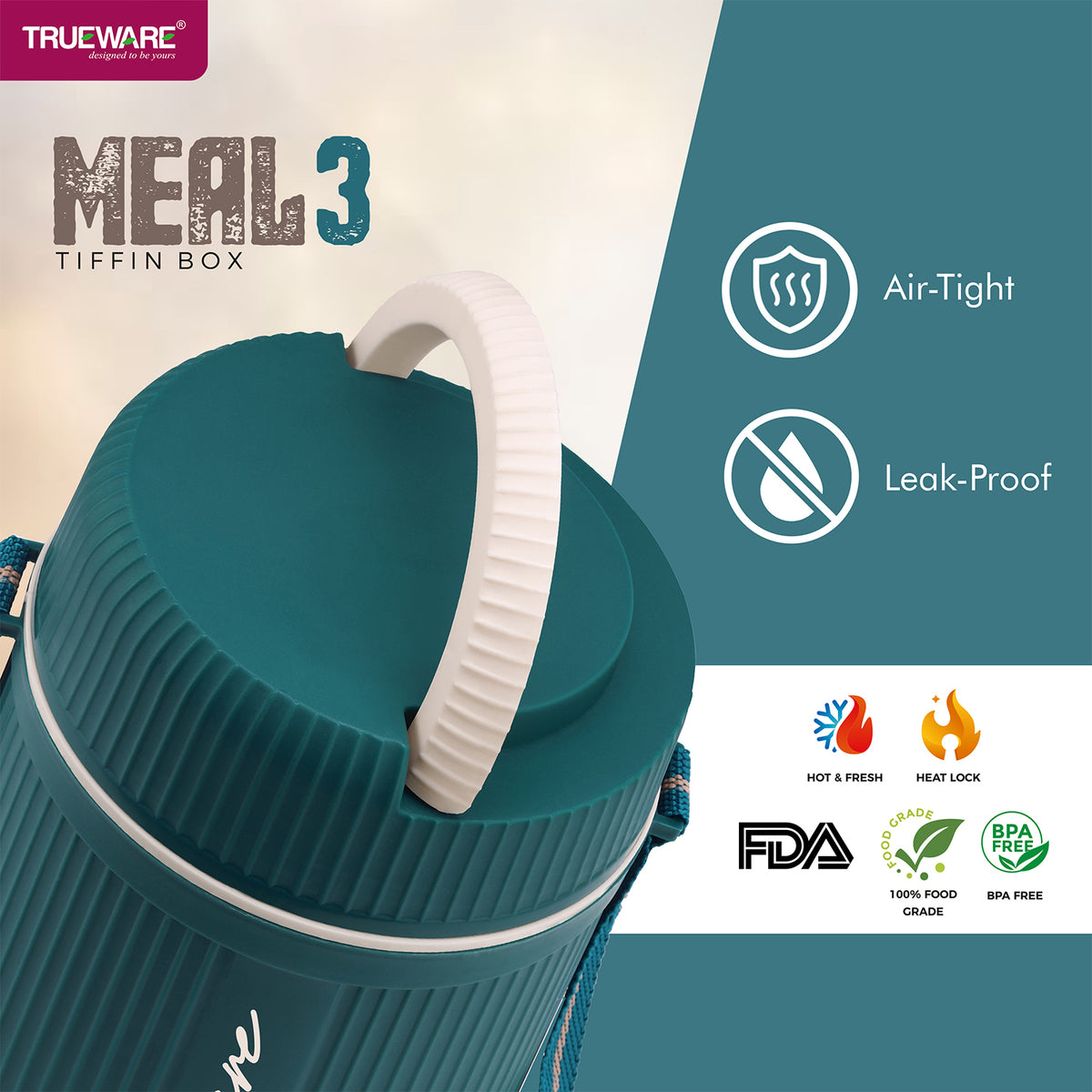 Trueware Meal 3 Lunch Box I 3 Containers