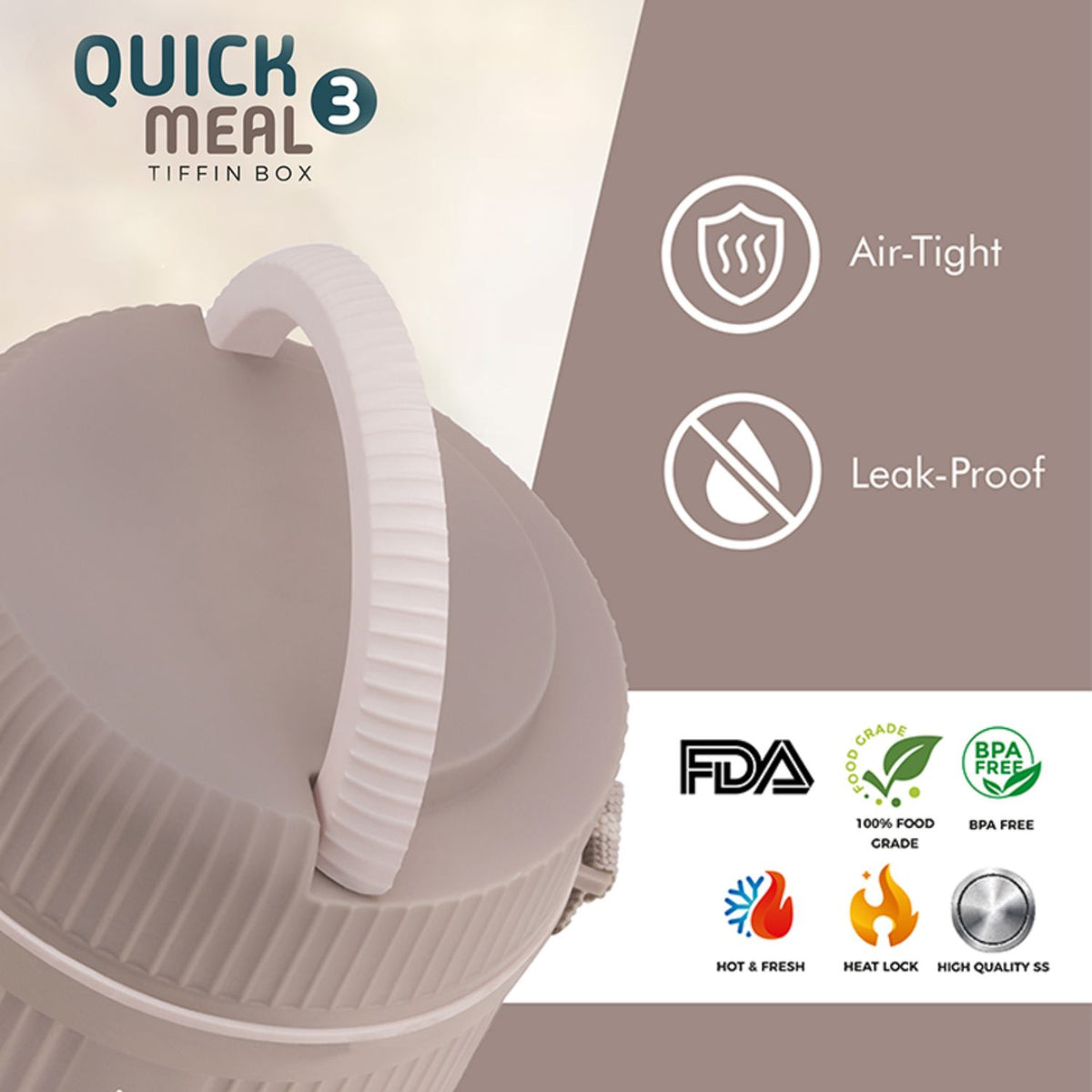 Trueware Quick Meal 3 Lunch Box
