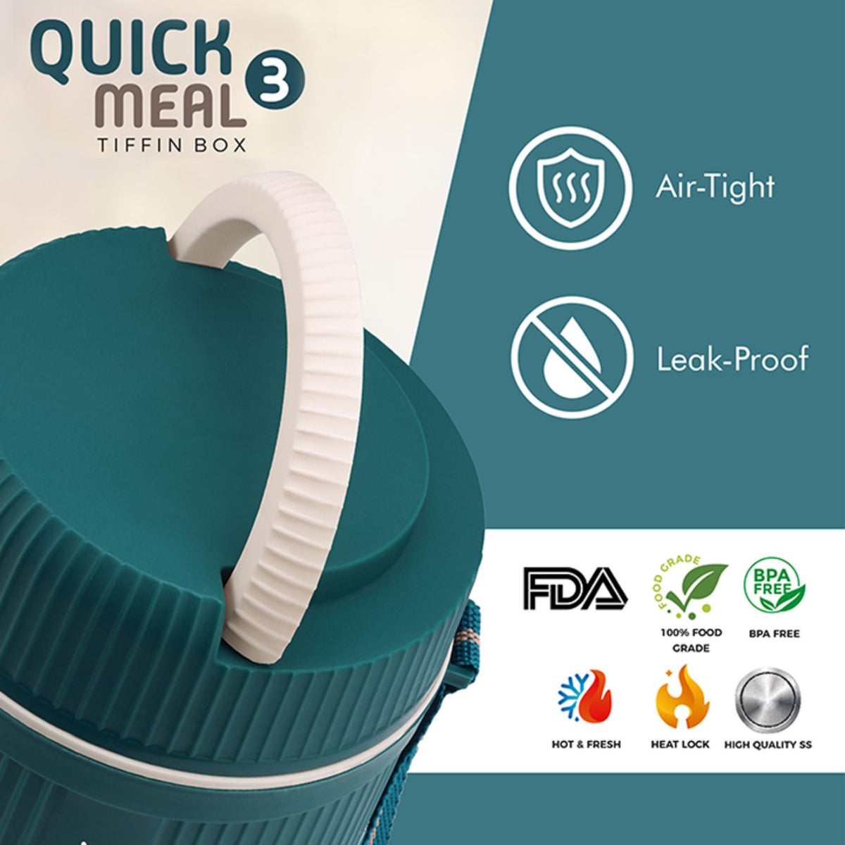 Trueware Quick Meal 3 Lunch Box
