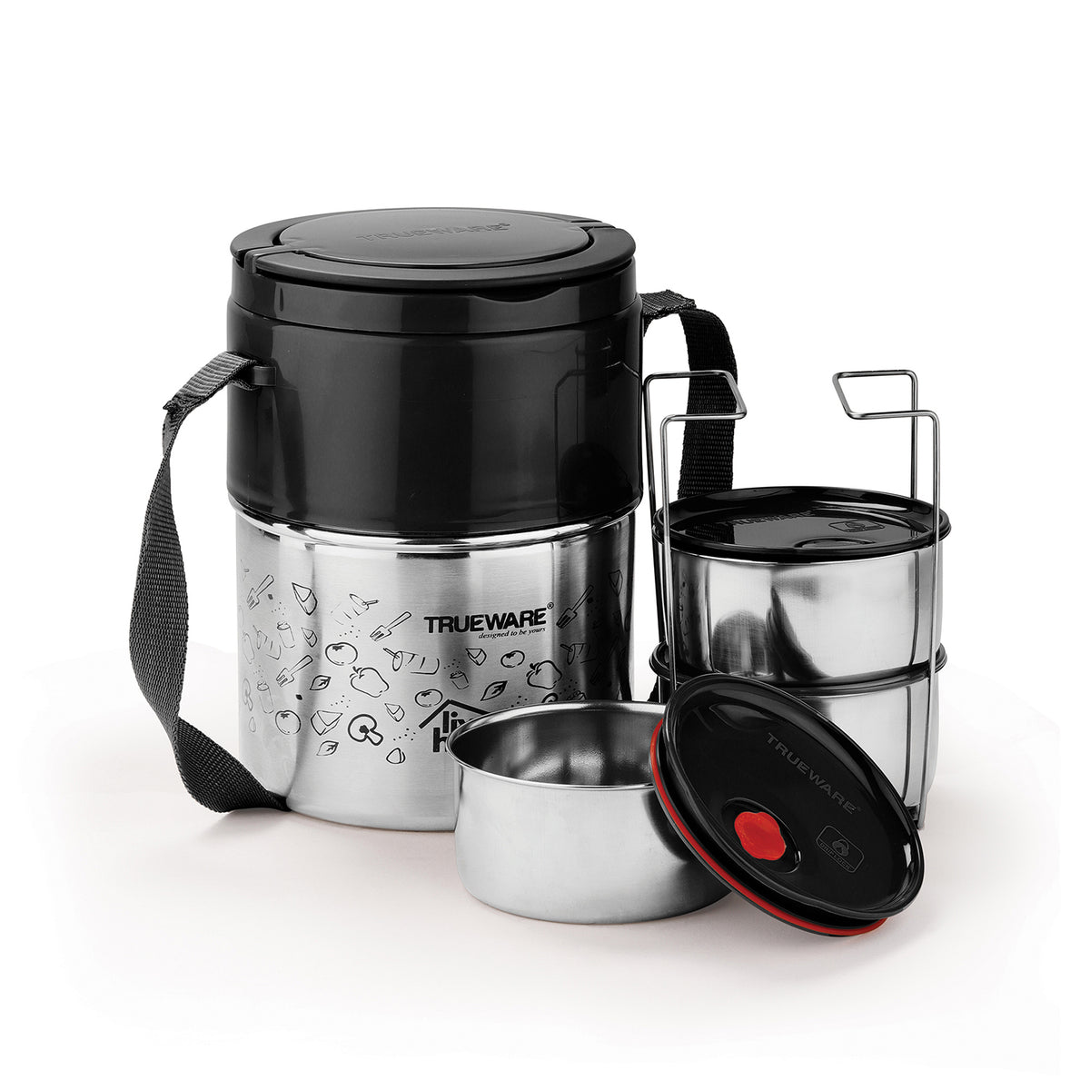 Trueware Steelex 3 Lunch Box I 3 Containers