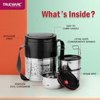 Trueware Steelex 3 Lunch Box I 3 Containers