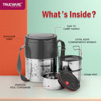 Trueware Steelex 3 Lunch Box I 3 Containers