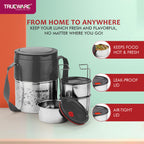 Trueware Steelex 3 Lunch Box I 3 Containers