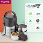 Trueware Steelex 3 Lunch Box I 3 Containers