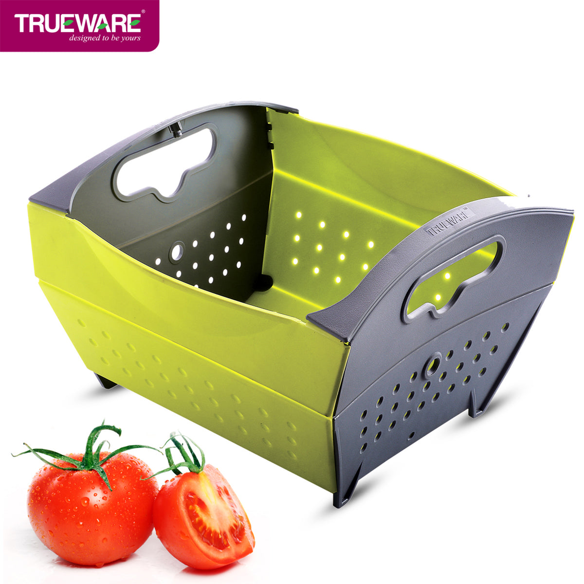 Trueware Magic Colander Basket | Multi-Purpose Washing & Draining Basket