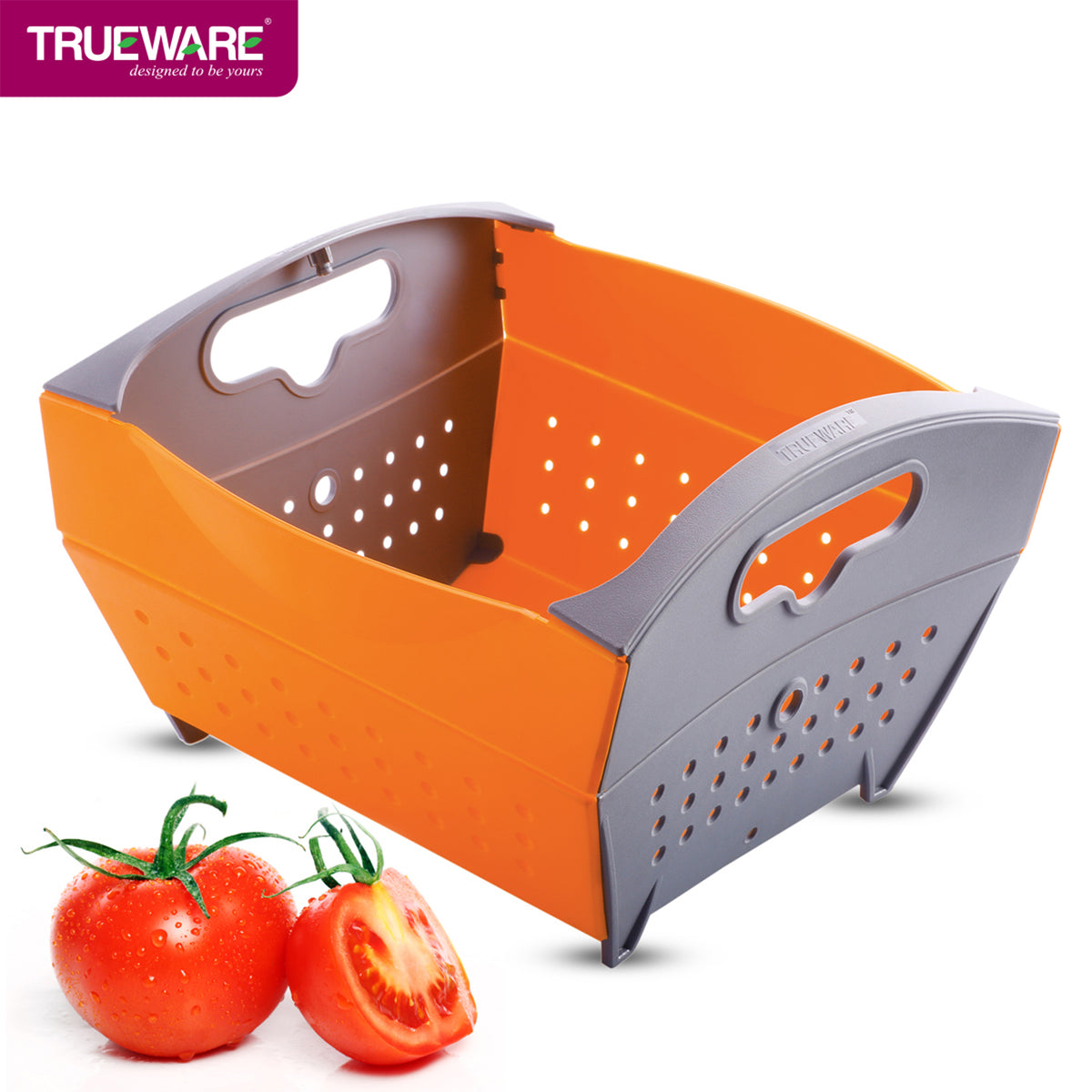 Trueware Magic Colander Basket | Multi-Purpose Washing & Draining Basket