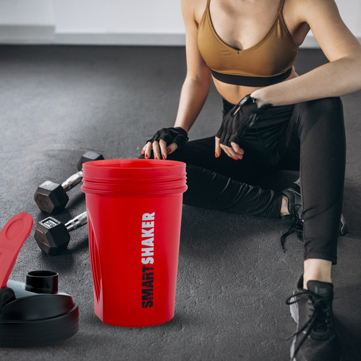 Trueware Mini Smart Protein Shaker with PP Blender Ball | 500 ml
